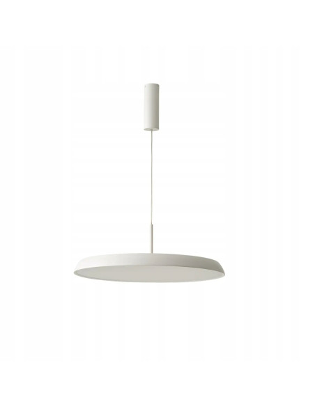 Lampa wisząca CLARA 60 CCT - nowoczesne LED, regulacja wysokości i barwy światła, elegancki design w białym kolorze.