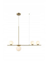Lampa wisząca SANTANDER złota, nowoczesny design, regulacja wysokości, 4x G9 do jadalni i kuchni