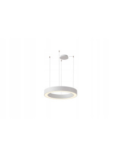 Lampa wisząca LED MARCO z regulacją natężenia, okrągła, 120 cm, biały, pilot - nowoczesne oświetlenie do wnętrz.
