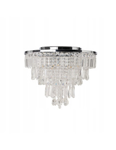 Plafon kryształowy KALABRIA TOP 52 cm, styl glamour, chromowany, 6-punktowy, elegancka lampa do wnętrz 2