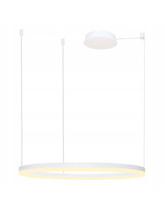 Lampa Wisząca AZzardo HALO 100 cm Biała - Nowoczesne Oświetlenie LED do Jadalni i Biura 2