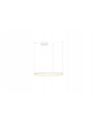 Lampa Wisząca AZzardo HALO 100 cm Biała - Nowoczesne Oświetlenie LED do Jadalni i Biura