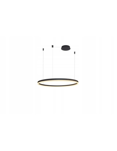 Lampa Wisząca HALO 100 cm LED – Nowoczesne Oświetlenie Biura i Wnętrz, Czarna Matowa, Energooszczędna