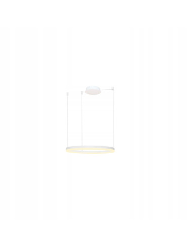 Lampa sufitowa LED HALO RING 80 cm - elegancka biała lampa do nowoczesnych wnętrz, energooszczędna i ściemniana.