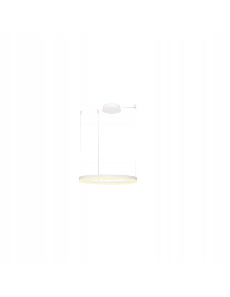 Lampa sufitowa LED HALO RING 80 cm - elegancka biała lampa do nowoczesnych wnętrz, energooszczędna i ściemniana.