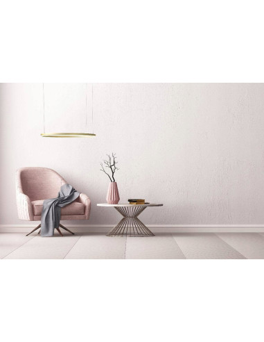 Lampa wisząca LED HALO w złotym kolorze 80cm – eleganckie oświetlenie do salonu, jadalni i hoteli