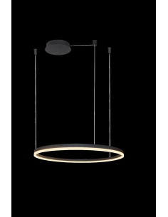 Lampa wisząca HALO PENDANT 80 cm LED – nowoczesne oświetlenie w eleganckim, czarnym wykończeniu do stylowych wnętrz 2