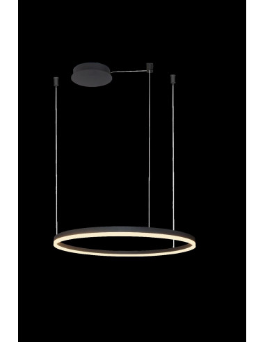 Lampa wisząca HALO PENDANT 80 cm LED – nowoczesne oświetlenie w eleganckim, czarnym wykończeniu do stylowych wnętrz