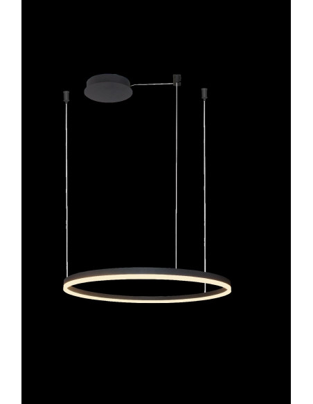 Lampa wisząca HALO PENDANT 80 cm LED – nowoczesne oświetlenie w eleganckim, czarnym wykończeniu do stylowych wnętrz