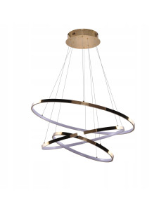 Lampa Wisząca WHEEL 3 DIMM 80W Złota z Regulacją i Ściemniaczem – Nowoczesne Oświetlenie LED do Wnętrz