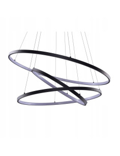 Lampa sufitowa WHEEL 3 DIMM 80W LED w czerni – nowoczesny design i regulacja jasności do sypialni i salonu 2