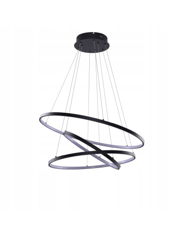 Lampa sufitowa WHEEL 3 DIMM 80W LED w czerni – nowoczesny design i regulacja jasności do sypialni i salonu