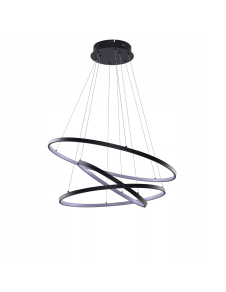 Lampa sufitowa WHEEL 3 DIMM 80W LED w czerni – nowoczesny design i regulacja jasności do sypialni i salonu