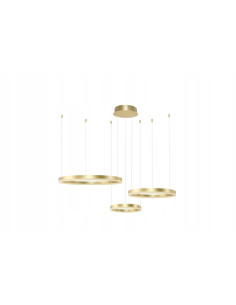 Lampa HALO z 3 złotymi ringami LED – nowoczesna i elegancka dekoracja do każdego wnętrza