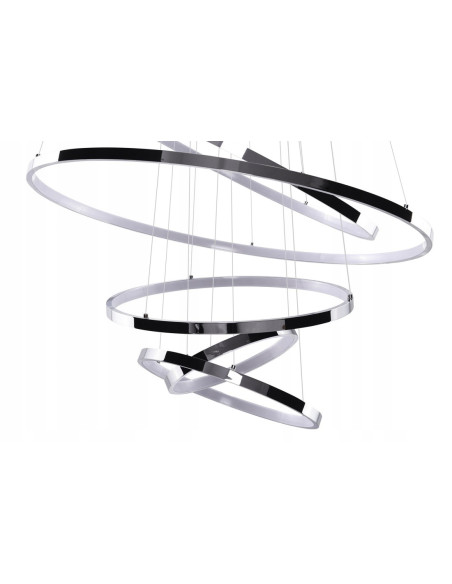 Lampa wisząca LED WHEEL 6 - nowoczesna, regulowana z 6 pierścieniami, idealna do każdego wnętrza