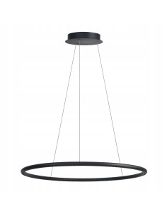 Lampa wisząca LED APUS AZ6532 42W 3000K, czarna, regulowana wysokość, 10 punktów świetlnych, nowoczesny design.