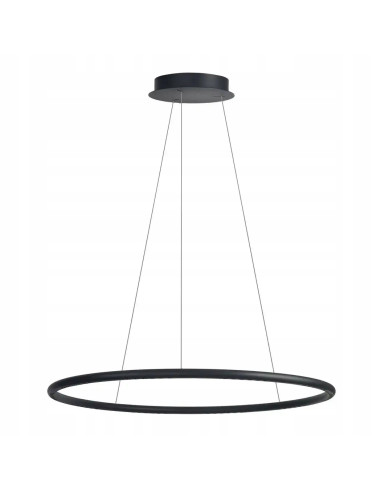 Lampa wisząca LED APUS AZ6532 42W 3000K, czarna, regulowana wysokość, 10 punktów świetlnych, nowoczesny design.