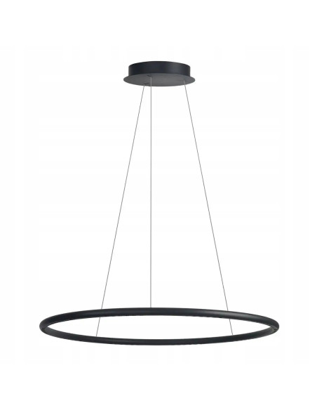 Lampa wisząca LED APUS AZ6532 42W 3000K, czarna, regulowana wysokość, 10 punktów świetlnych, nowoczesny design.