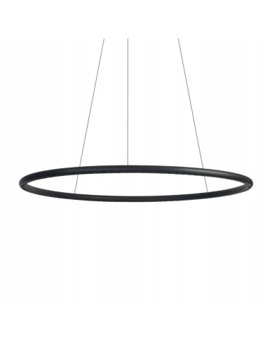 Lampa wisząca LED APUS AZ6532 42W 3000K, czarna, regulowana wysokość, 10 punktów świetlnych, nowoczesny design.