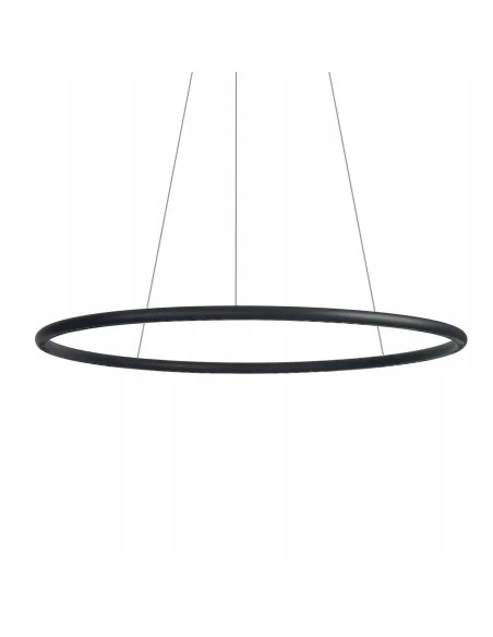 Lampa wisząca LED APUS AZ6532 42W 3000K, czarna, regulowana wysokość, 10 punktów świetlnych, nowoczesny design.