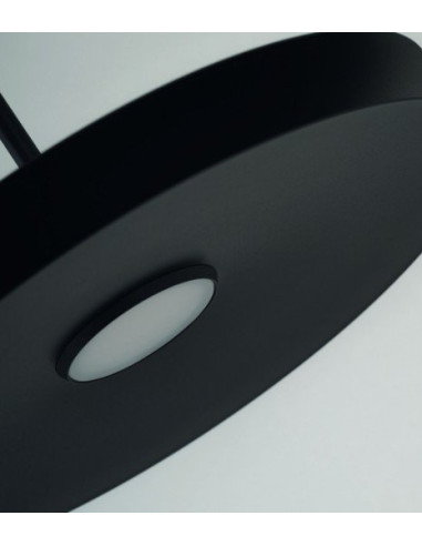 Nowoczesna Lampa Wisząca DISC PENDANT 35 LED w Czerni – Eleganckie Oświetlenie do Biura i Salonów