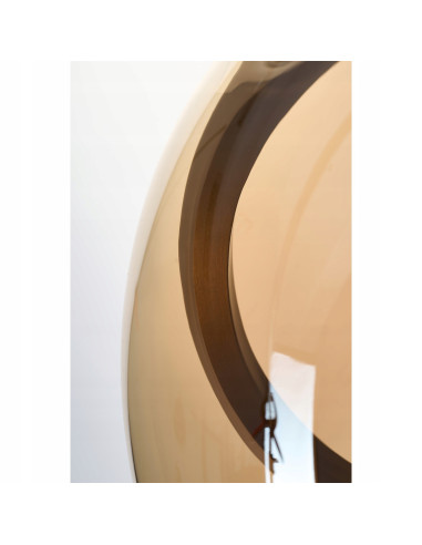 Lampa wisząca NICOLE AZ6197 – bursztynowy klosz, LED, elegancja i ciepłe światło do kuchni i jadalni