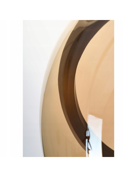 Lampa wisząca NICOLE AZ6197 – bursztynowy klosz, LED, elegancja i ciepłe światło do kuchni i jadalni