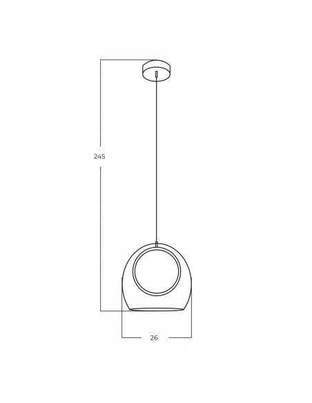 Elegancka lampa wisząca NICOLE PENDANT z LED, czarna, nowoczesna do kuchni, salonu i jadalni, regulowana wysokość.