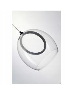 Lampa wisząca LED NICOLE w czarnym kloszu, nowoczesny styl do kuchni i jadalni, regulowana wysokość. 2