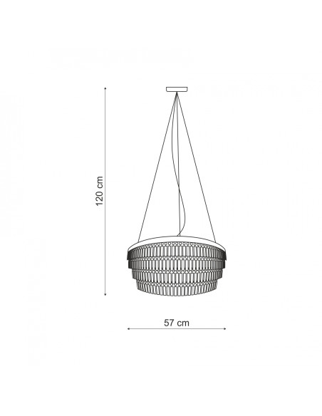 Lampa sufitowa SALERNO TOP – kryształowa elegancja w minimalistycznym stylu, 5-punktowe oświetlenie chromowane