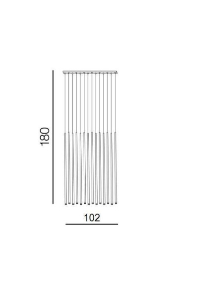 Lampa wisząca Louise 14 LED chromowa, nowoczesna i elegancka - idealna do kuchni i jadalni, 2800 lumenów.