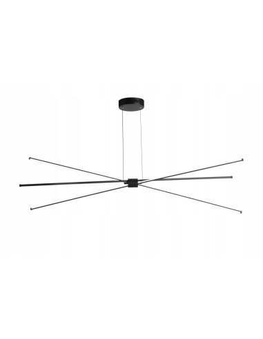 Nowoczesna lampa wisząca Jax LED z regulacją kąta - elegancki design do salonu i przestronnych wnętrz