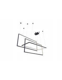 Lampa wisząca METRIC 3 LED – nowoczesna, regulowana, czarna, energooszczędna, 135W, 6880 lumenów do kuchni i jadalni