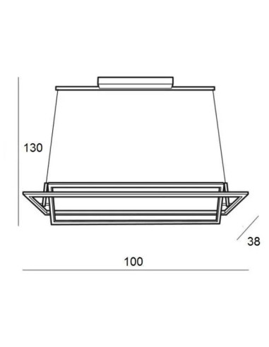 Nowoczesna lampa wisząca LED VIENA w białych prostokątach - elegancja do biura, jadalni i salonu.