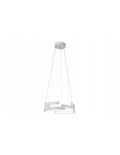 Lampa wisząca LED Reality Natalia 1, 40 cm, biała, regulowana wysokość, nowoczesne oświetlenie do każdego wnętrza