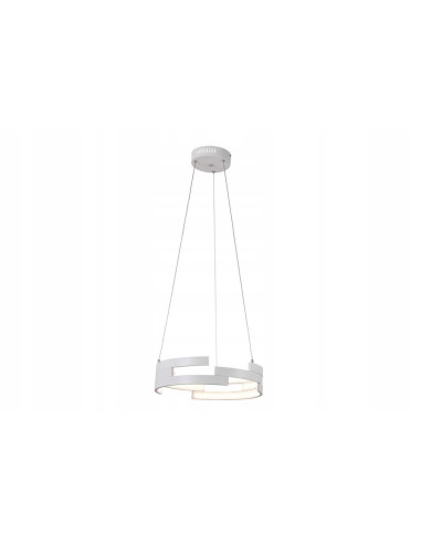 Lampa wisząca LED Reality Natalia 1, 40 cm, biała, regulowana wysokość, nowoczesne oświetlenie do każdego wnętrza