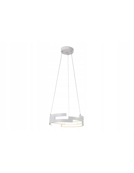 Lampa wisząca LED Reality Natalia 1, 40 cm, biała, regulowana wysokość, nowoczesne oświetlenie do każdego wnętrza