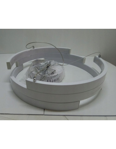 Lampa wisząca LED Reality Natalia 1, 40 cm, biała, regulowana wysokość, nowoczesne oświetlenie do każdego wnętrza