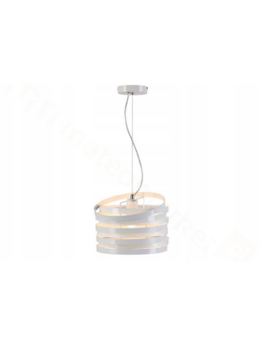 Nowoczesna lampa wisząca Reality Laria 1 z regulacją wysokości, czarna z białą szklaną kulą do salonu i kuchni