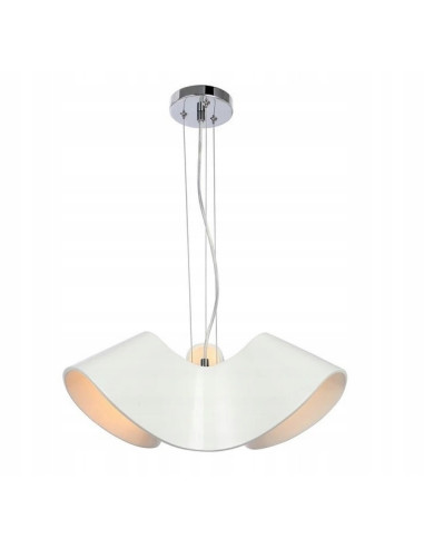 Lampa wisząca Reality Catalina E27, 3 punkty świetlne, regulowana wysokość, eleganckie białe wykończenie do wnętrz