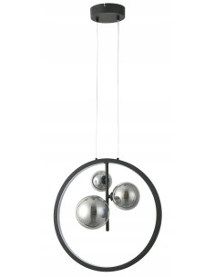 Lampa wisząca Omaha LED z dymionymi kloszami - nowoczesne oświetlenie regulowane 40-120 cm do różnych wnętrz 2