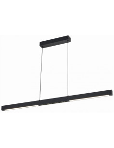 Lampa wisząca LED Cassie w czerni - nowoczesne oświetlenie do jadalni, salonu i biura, minimalistyczny design