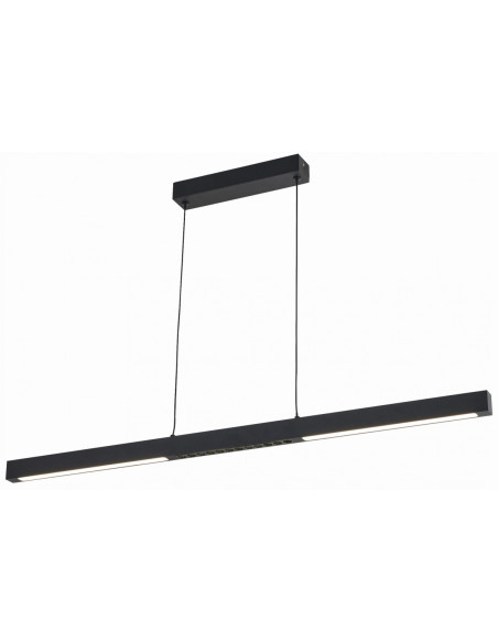 Lampa wisząca LED Cassie w czerni - nowoczesne oświetlenie do jadalni, salonu i biura, minimalistyczny design