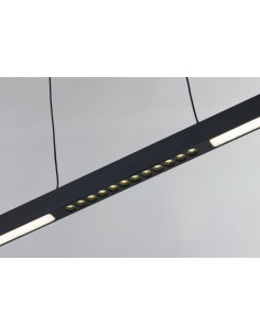 Lampa wisząca LED Cassie w czerni - nowoczesne oświetlenie do jadalni, salonu i biura, minimalistyczny design 2