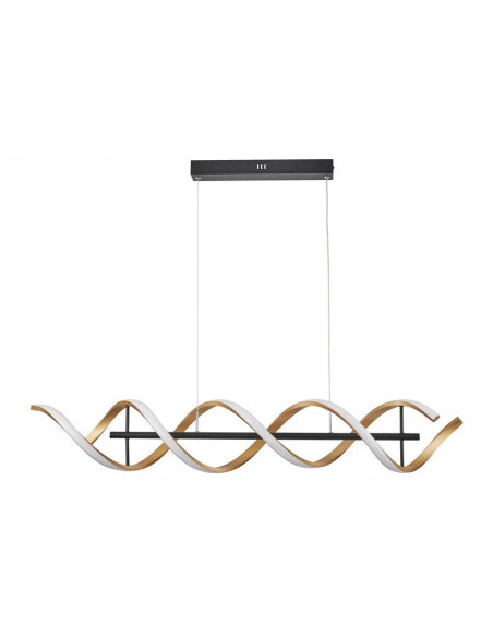 Lampa wisząca Abrax LED - elegancka listwa oświetleniowa w złotym kolorze do nowoczesnych wnętrz