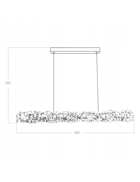 Lampa wisząca LED Florence z kryształami, złote wykończenie, elegancka do jadalni i biura, regulowana wysokość