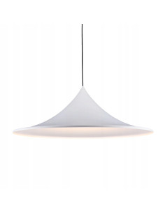 Lampa wisząca KELDAN w stylu skandynawskim, biała, regulowana, idealna do jadalni, kuchni i biura. 2