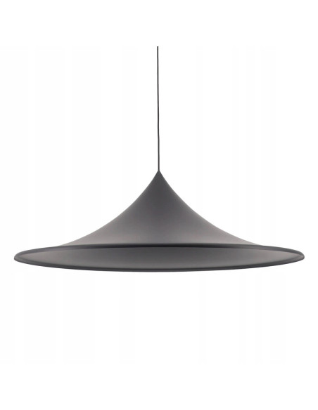 Lampa wisząca KELDAN 90 w czerni - nowoczesny element wyposażenia do jadalni i kuchni o minimalistycznym designie