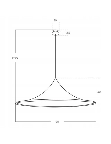 Lampa wisząca KELDAN 90 w czerni - nowoczesny element wyposażenia do jadalni i kuchni o minimalistycznym designie