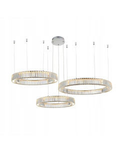 Lampa Wisząca LED SPARK PENDANT 3 Okręgi z Kryształami - Nowoczesny Styl i Elegancja w Twoim Wnętrzu
